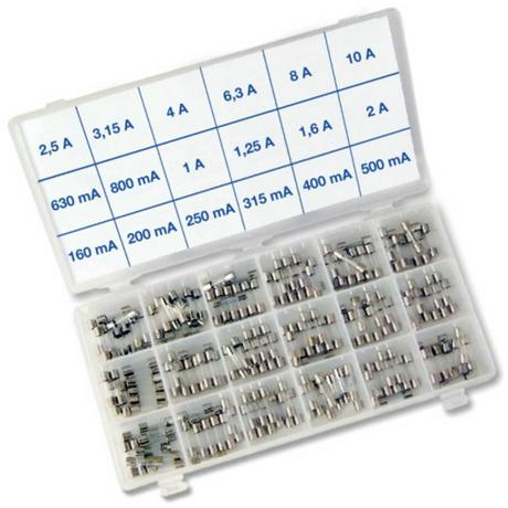 Püschel Feinsicherungen  Püschel Feinsicherungen SORTI18TB SORTI18TB Fusibile (Ø x L) 5 mm x 20 mm Ritardato Contenuto 180 pz. 