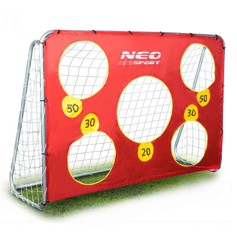 B2X  Großes Fußballtor 215 x 153 x 76 cm mit Tormatte 