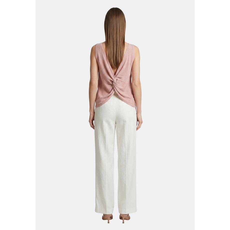 Roberta Rossi Top in maglia con scollo a V e dettaglio twist sul retro  