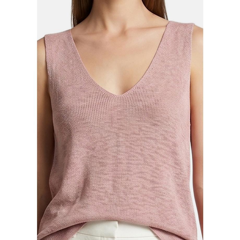 Roberta Rossi Top in maglia con scollo a V e dettaglio twist sul retro  
