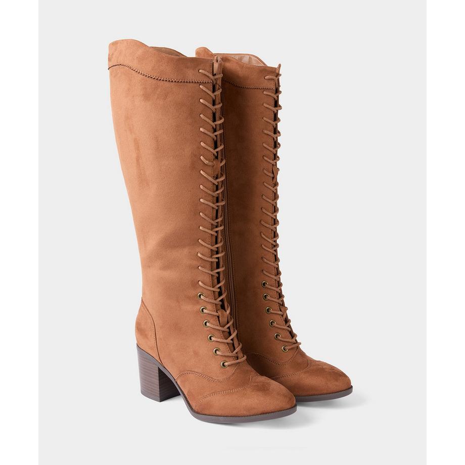 Joe Browns  Hohe Stiefel mit Holzblockabsatz und Schnürung 