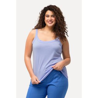 Ulla Popken  Top smanicato con modal, scollo rotondo e spalline sottili 