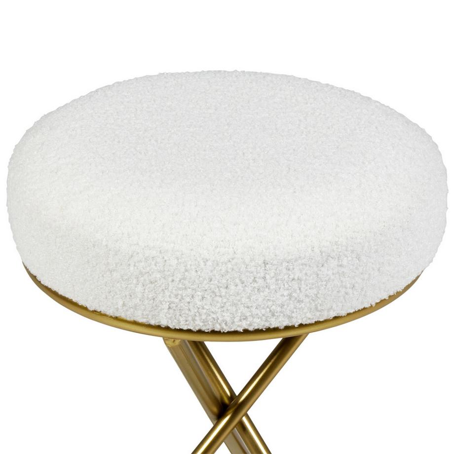 Beliani Hocker aus Bouclé  PRESHO  