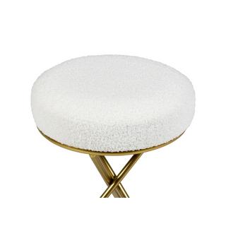 Beliani Repose-pied en Bouclé Glamour PRESHO  