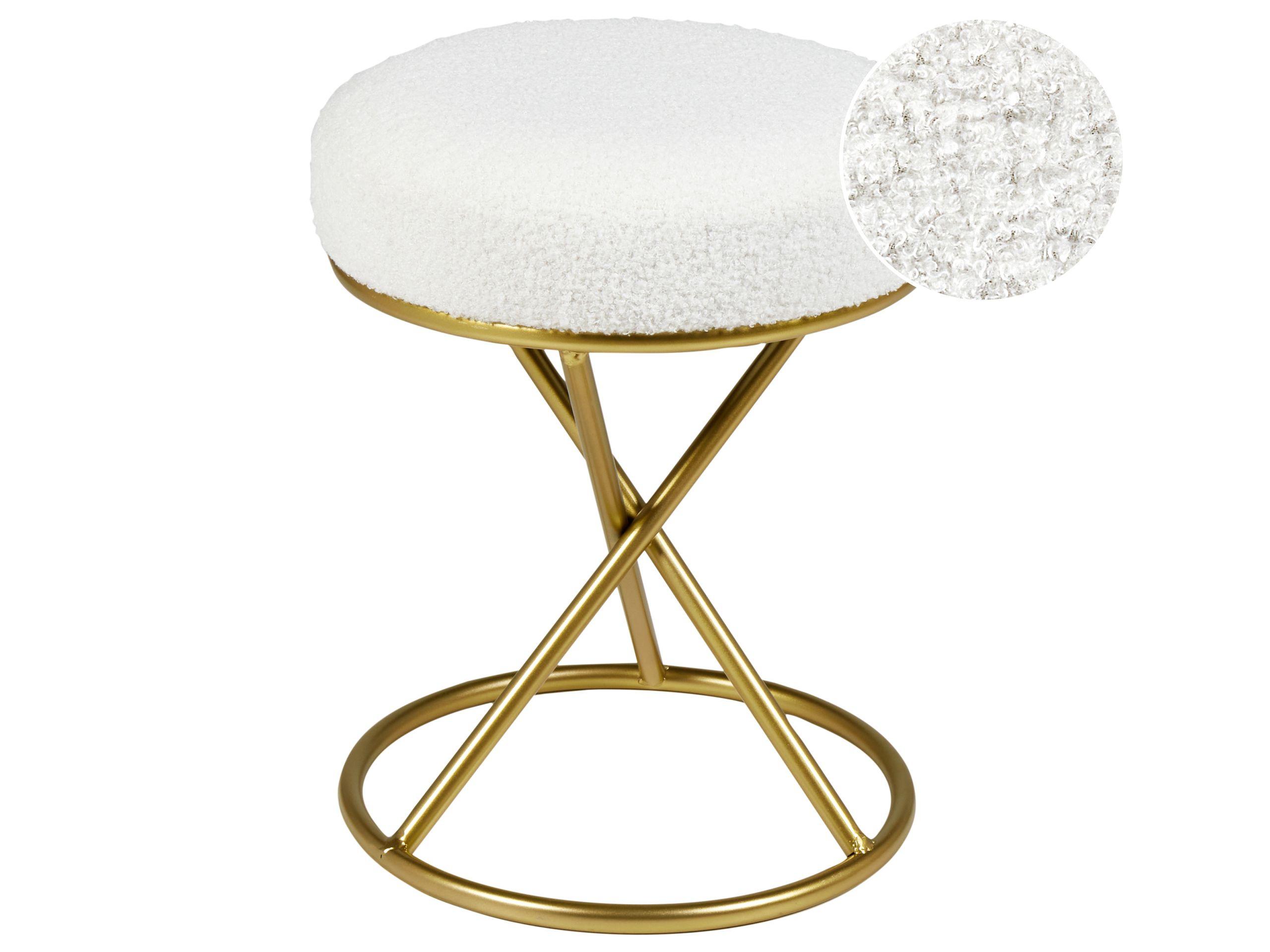 Beliani Repose-pied en Bouclé Glamour PRESHO  