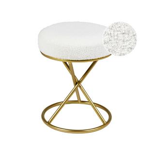 Beliani Repose-pied en Bouclé Glamour PRESHO  