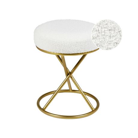 Beliani Repose-pied en Bouclé Glamour PRESHO  