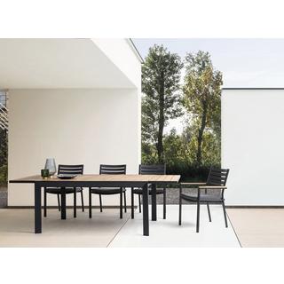 mutoni Table extensible de jardin Belmar nature 220-340x100  