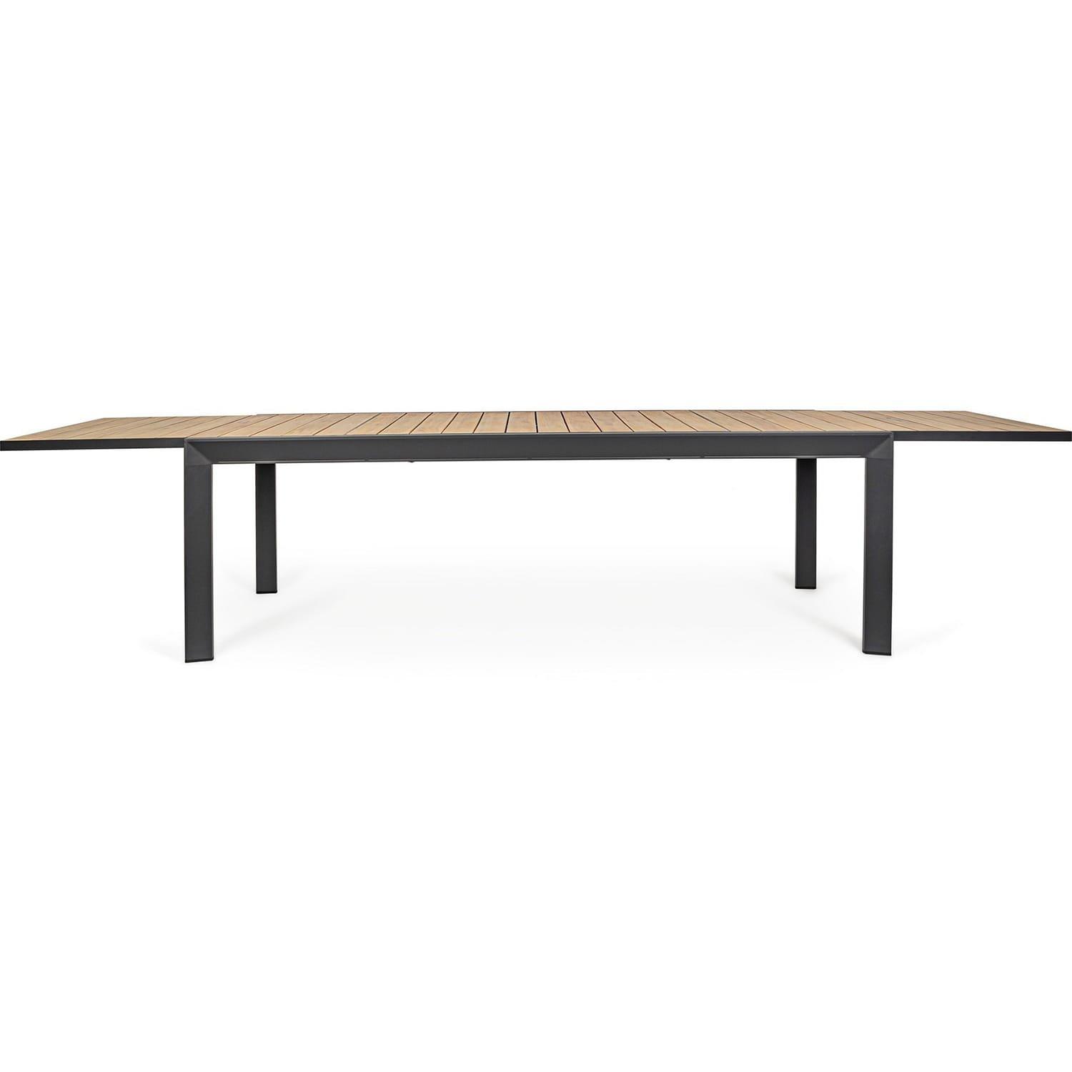 mutoni Table extensible de jardin Belmar nature 220-340x100  