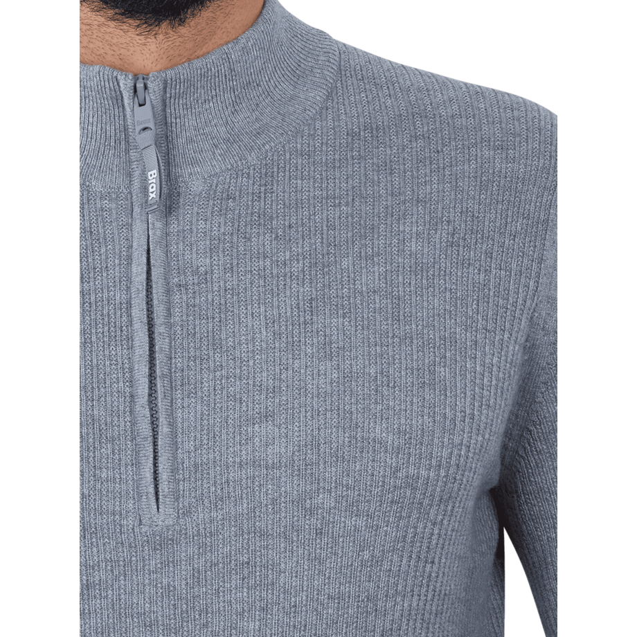 BRAX Steffen Cashmere Maglione con Mezza Cerniera  