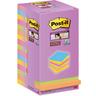 Post-It POST-IT Super Sticky Tower 76x76mm 654-16SS-COL farbig 16x90 Blatt  