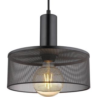 mutoni Lampe à suspension Jedd métal noir mat 25 1xE27  