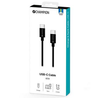 Champion  Cavo USB-C 60 W 2 m Nero 