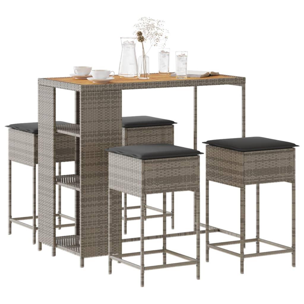 VidaXL Gartenbar set poly-rattan  