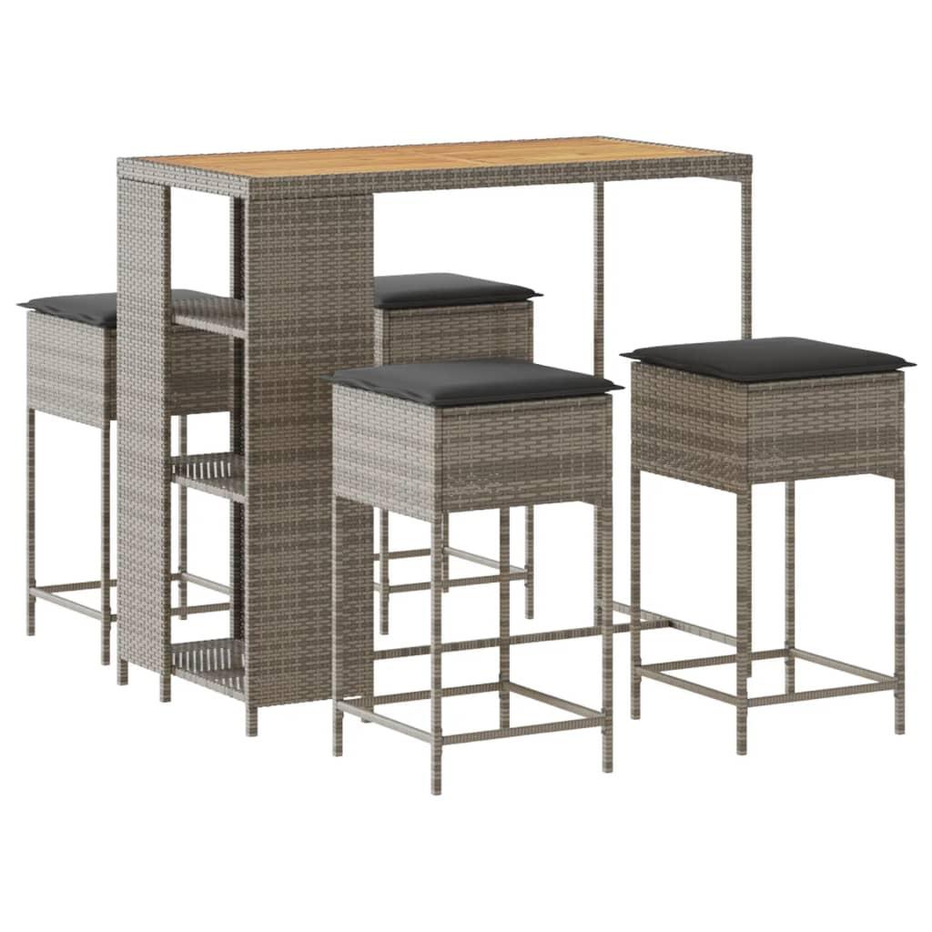 VidaXL Gartenbar set poly-rattan  