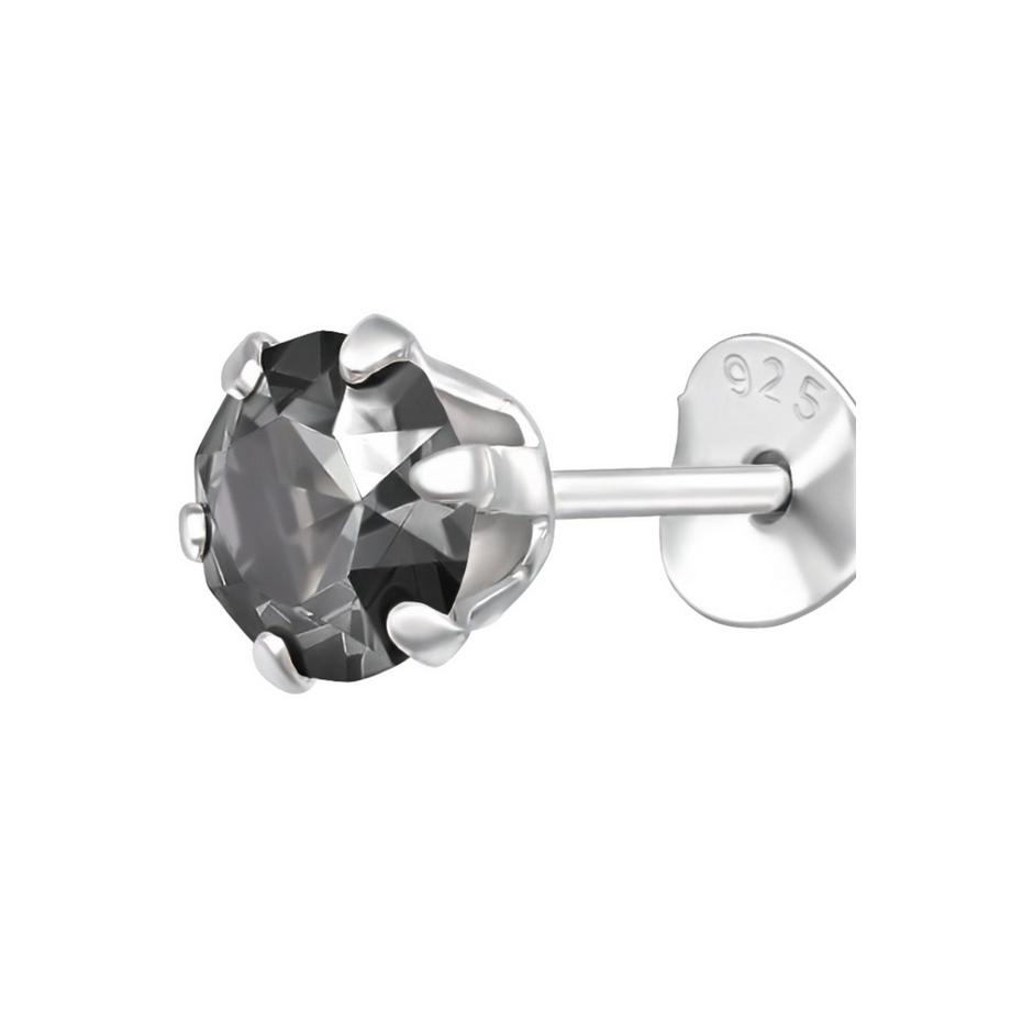 Maxte  Puces d'eilles Rondes  en  avec Cristaux 