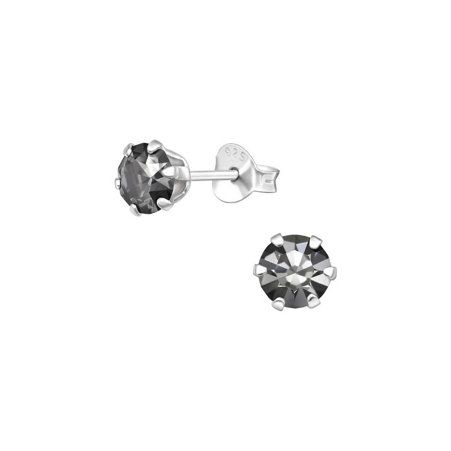 Puces d'eilles Rondes  en  avec Cristaux