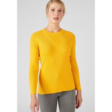 Pullover mit originellen Rippen