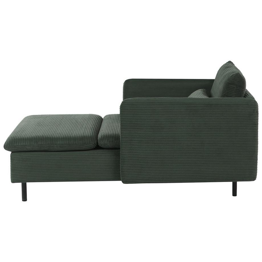 Beliani Chaise longue en Velours côtelé  EGERIS  