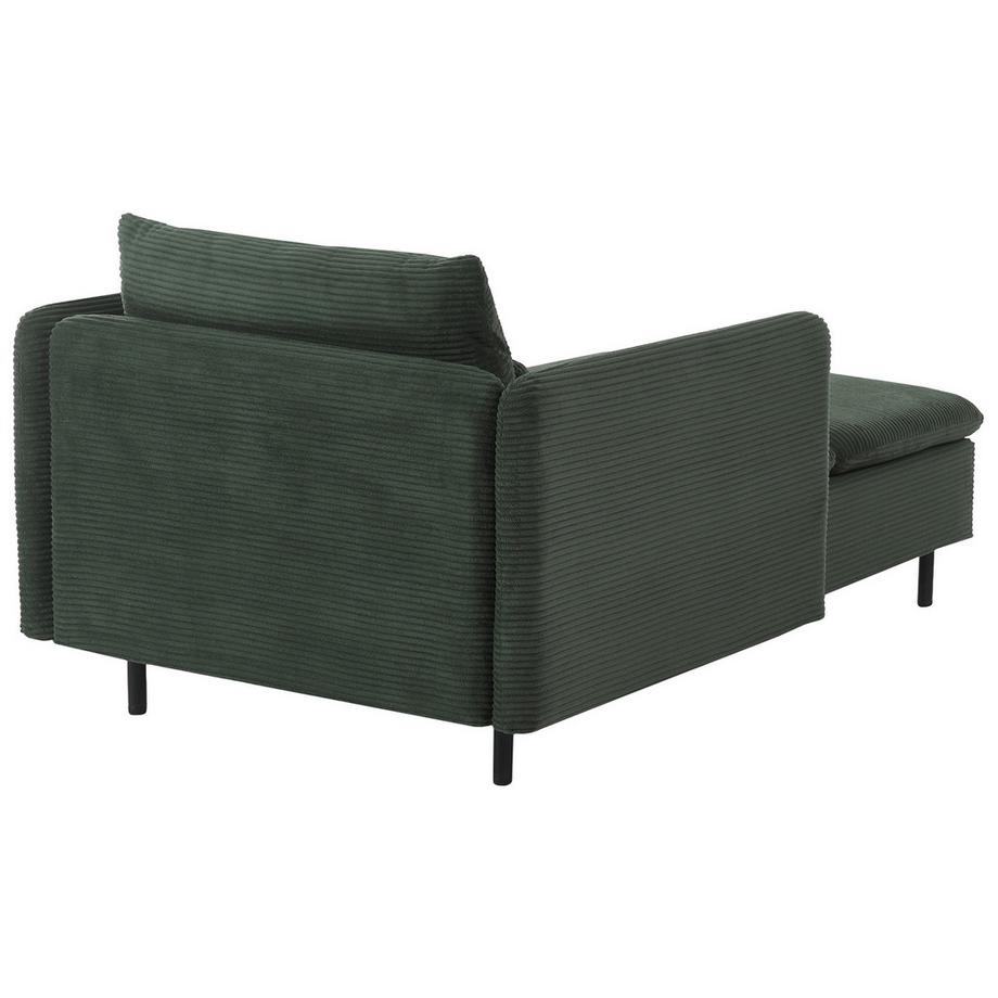 Beliani Chaise longue en Velours côtelé  EGERIS  