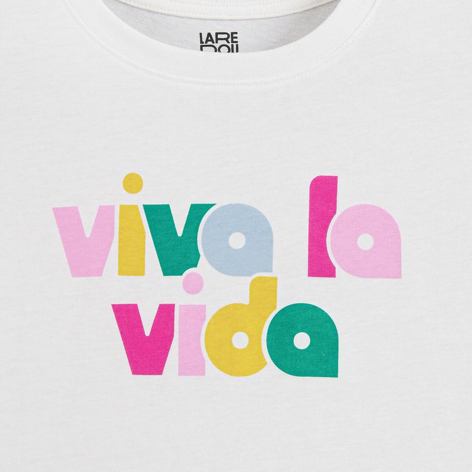 La Redoute Collections  T-shirt manches courtes à message 