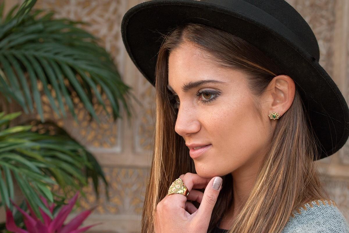 Steinkult  Perlenohrringe versilbert "Lotus Charme" 