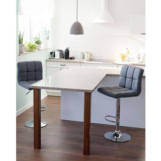 Beliani Set di 2 sedie alte en Tessuto Moderno MARION  