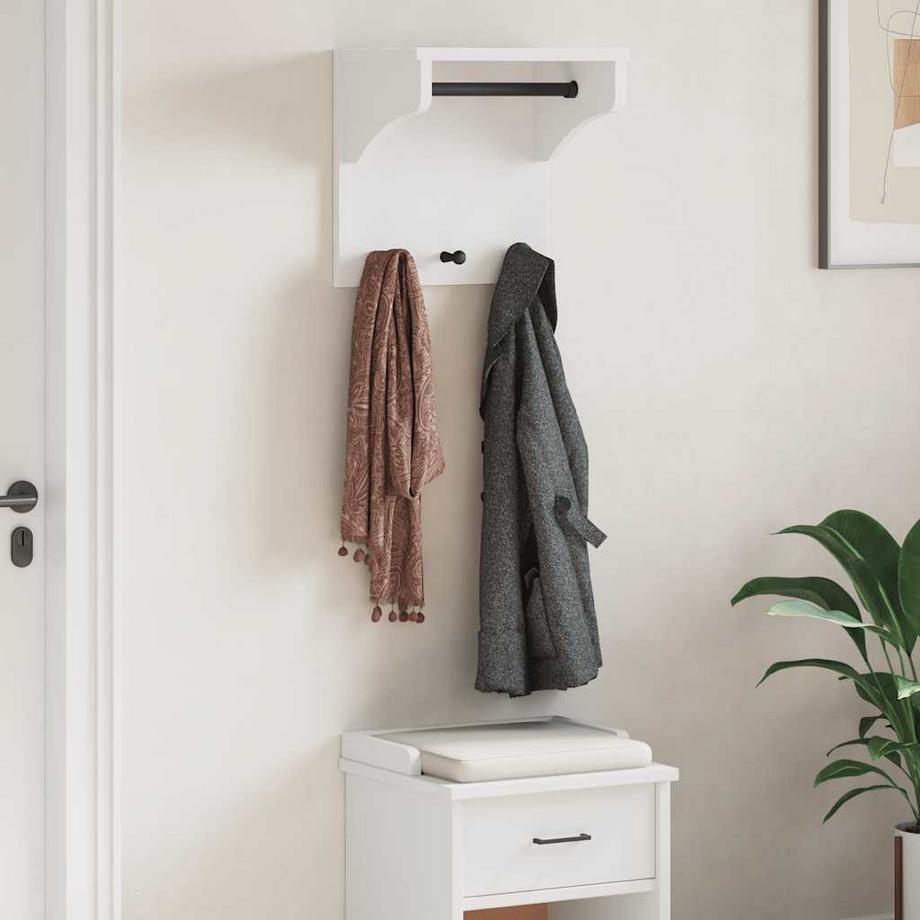 VidaXL Porte-manteau mural bois de pin  