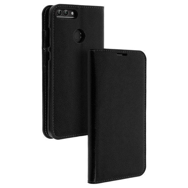 Avizar  Cover Echtleder Huawei P Smart Schwarz 