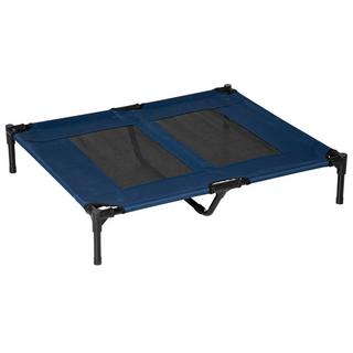 Northio  Lit Pour Chien, Chaise Longue D'Extérieur Pour Chat, Lit Pour Animal Domestique, Lieu De Couchage En Métal, Tissu Oxford 600D, Bleu, 91,5 X 76,2 X 18 Cm 