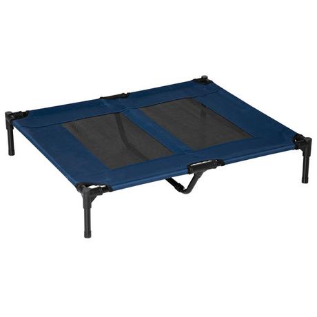 Northio  Lit Pour Chien, Chaise Longue D'Extérieur Pour Chat, Lit Pour Animal Domestique, Lieu De Couchage En Métal, Tissu Oxford 600D, Bleu, 91,5 X 76,2 X 18 Cm 
