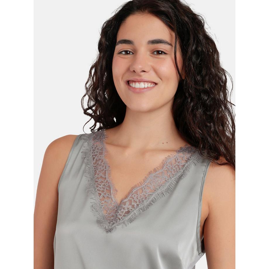 Admas Débardeur dentelle Satin Lace  