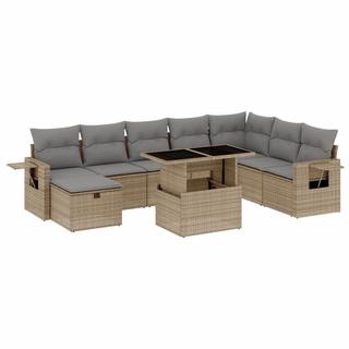 VidaXL set divano da giardino Polirattan  