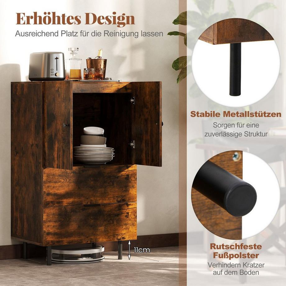 Northix Sideboard mit Schubladen und Türen  