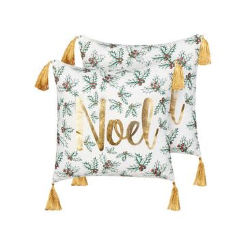 Dekokissen 2er Set aus Baumwolle Modern ZAMIA