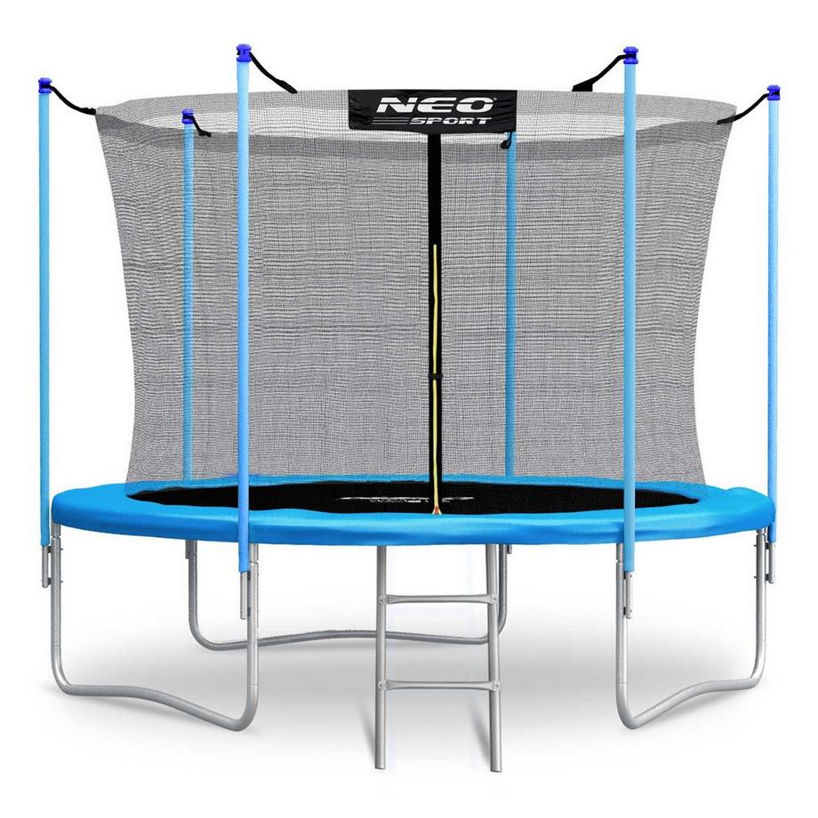 B2X  8ft/252cm Gartentrampolin mit Innennetz und Neo-Sport-Leiter 