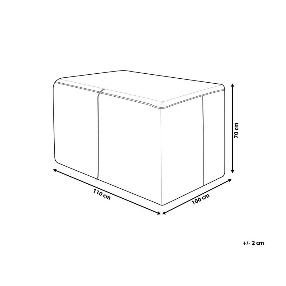 Beliani Regenschutzhülle aus PVC CHUVA  