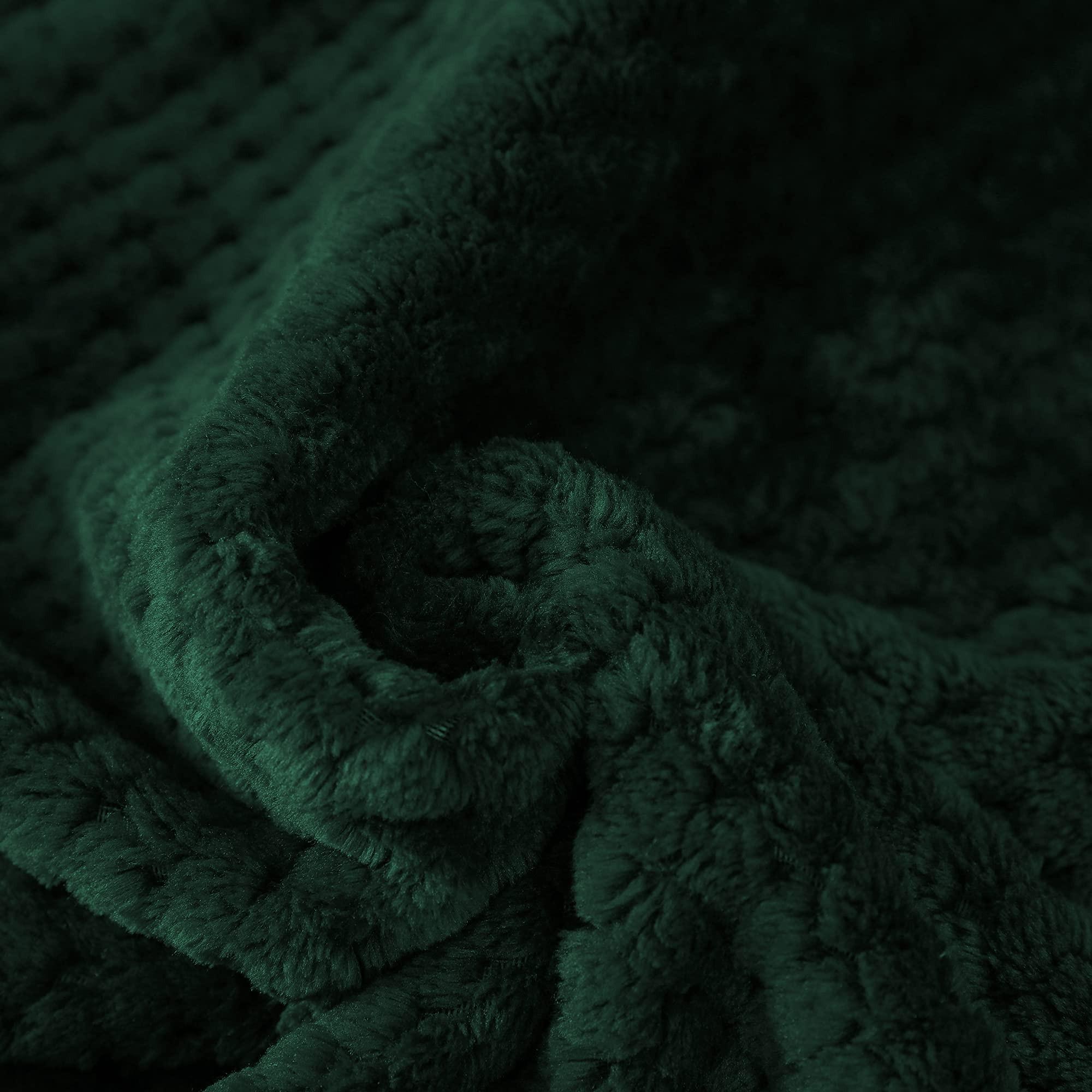 Alopini Coperta in pile super morbida e calda con motivo a nido d'ape  