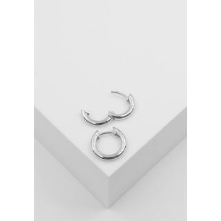 MUAU Schmuck  Creolen Weissgold 750, 13mm 