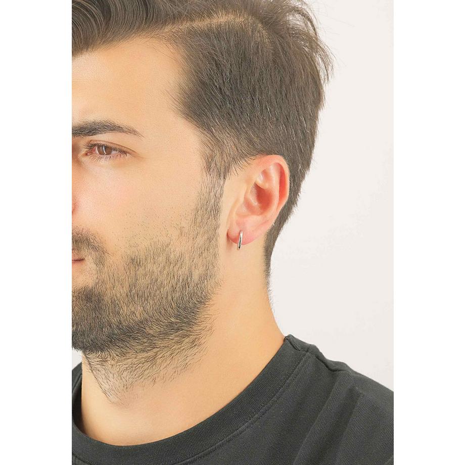 MUAU Schmuck  Creolen Weissgold 750, 13mm 