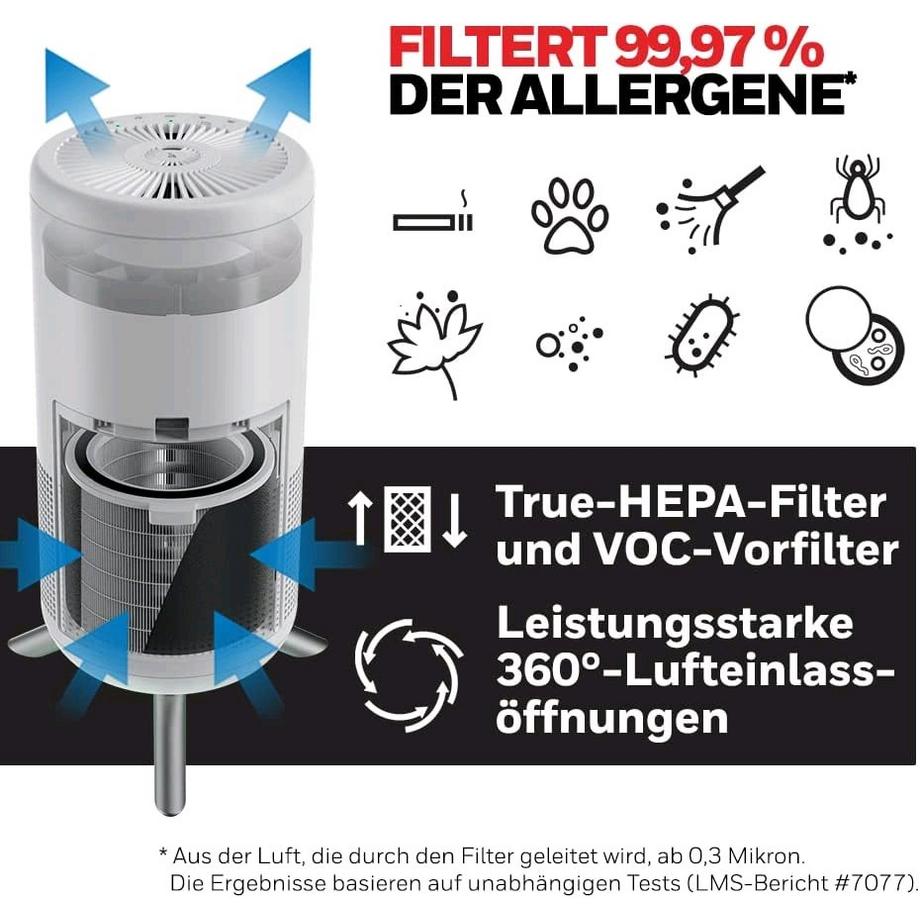 Honeywell  HPA830WE - Designer Tower-Luftreiniger, 87 m² 