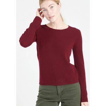 LILLY 1 Pullover mit tailliertem Rundhalsausschnitt - 100% Kaschmir