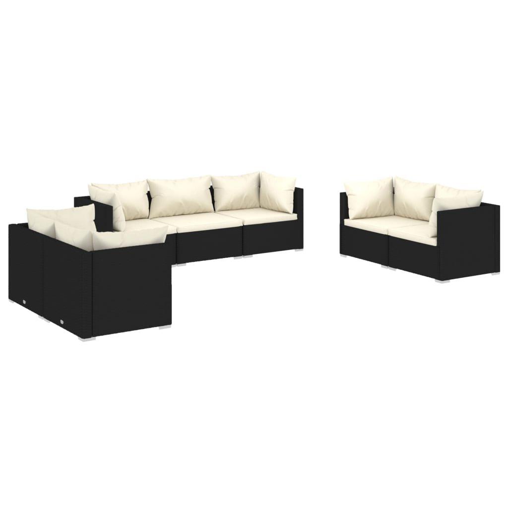 VidaXL set salotto da giardino Polirattan  