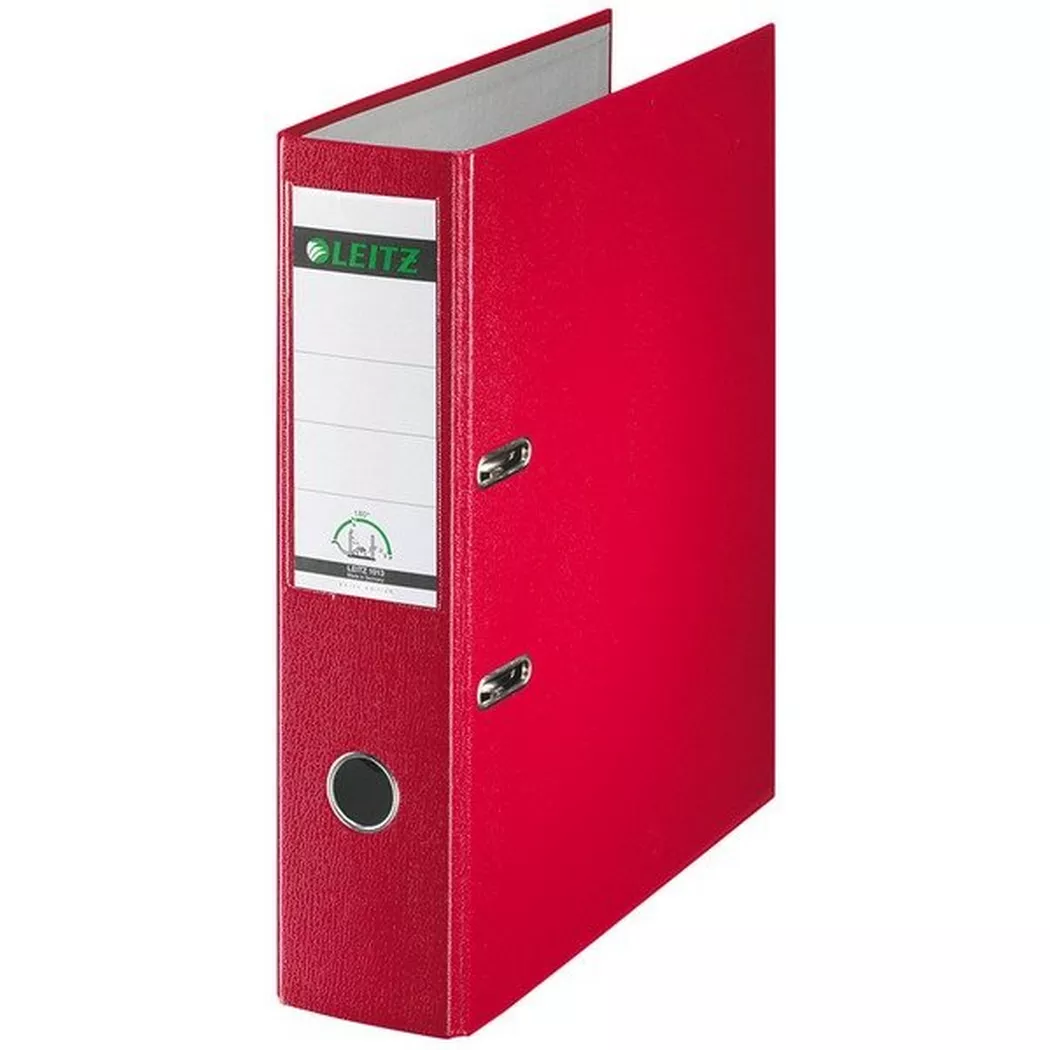 Leitz – Ordner 8cm 10135025 rot A4, One Size