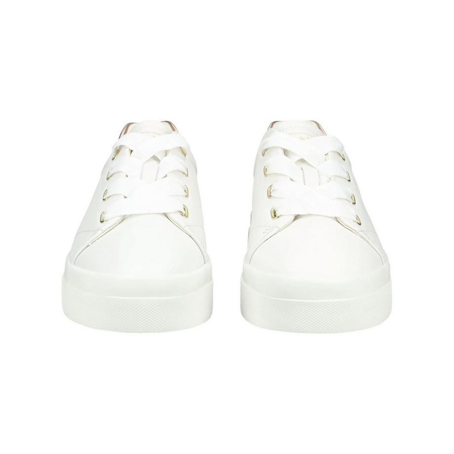 GANT Weisse Low Top Sneaker mit metallischem Fersenband  