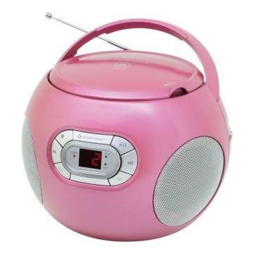 portabler radio/cd-player scd2120pi pink