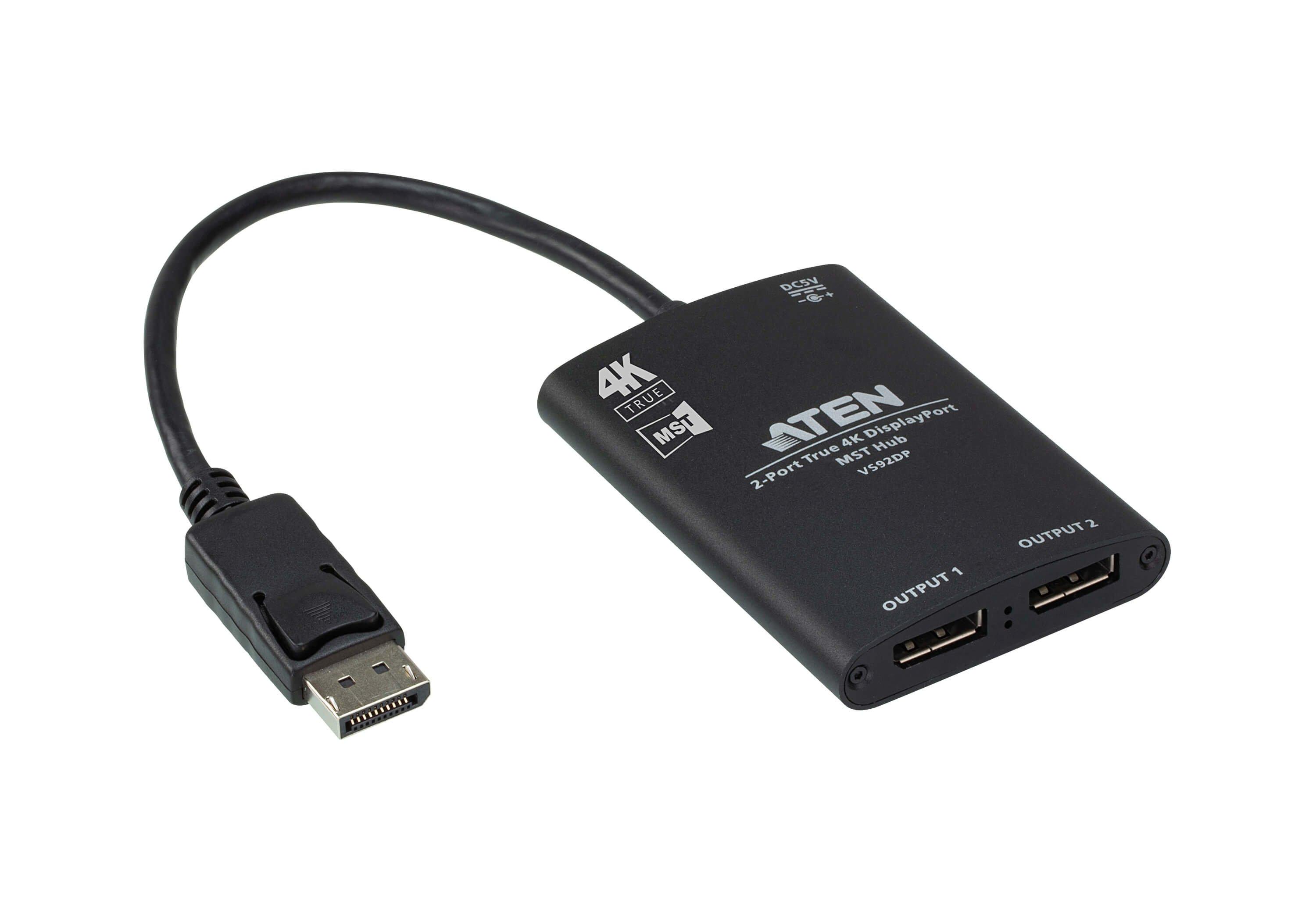 ATEN  ATEN 2-Port True 4K DisplayPort MST Hub 