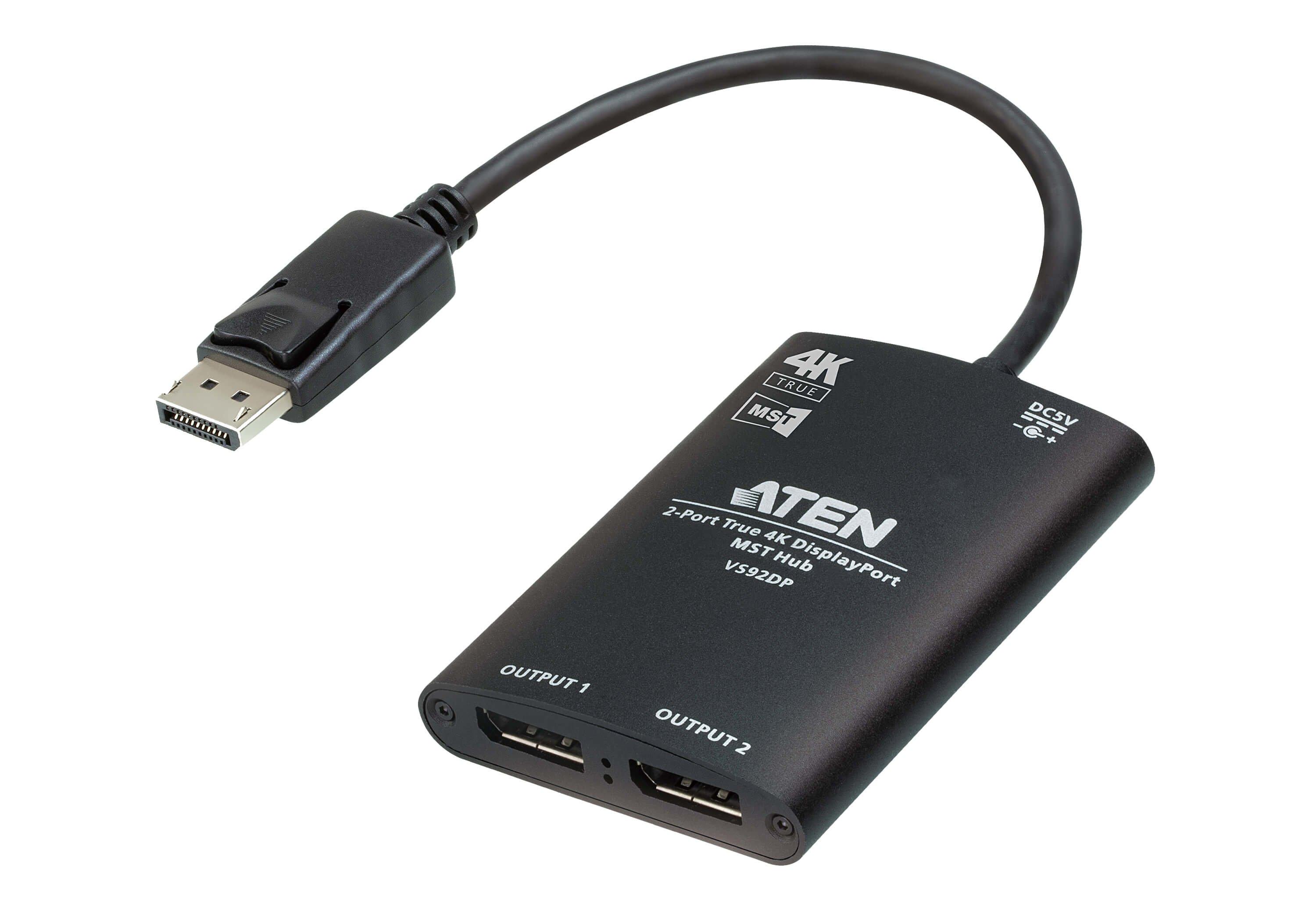 ATEN  ATEN 2-Port True 4K DisplayPort MST Hub 