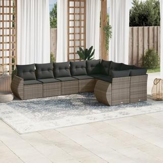 VidaXL set divano da giardino Polirattan  