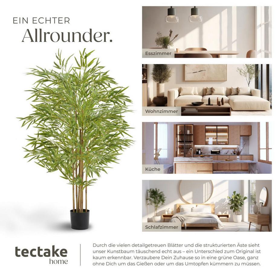 Tectake Albero di bambù artificiale Bambosa Varie misure  